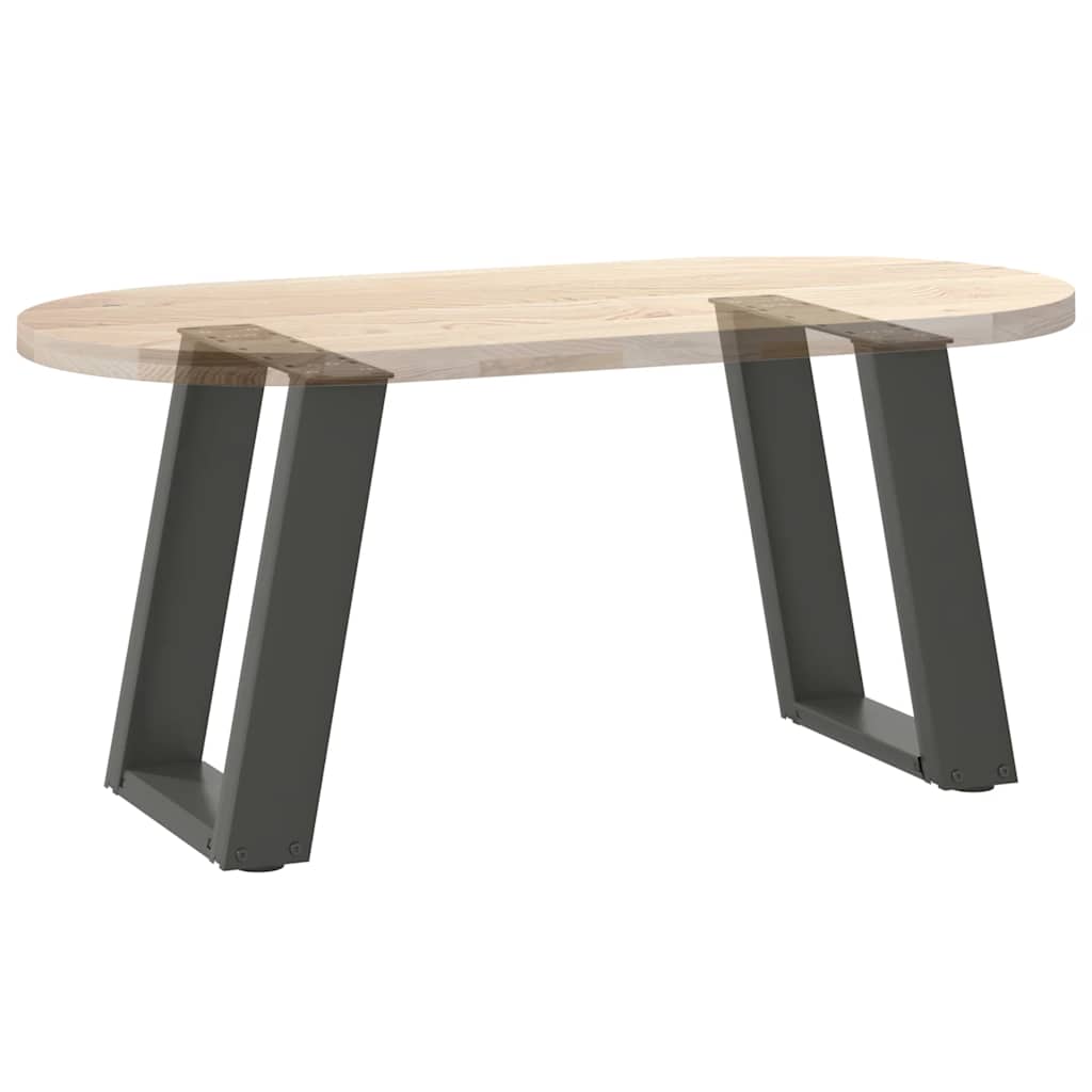 Noge za klub stolić U-oblik 2 kom antracit 38 x (42-43) cm čelik