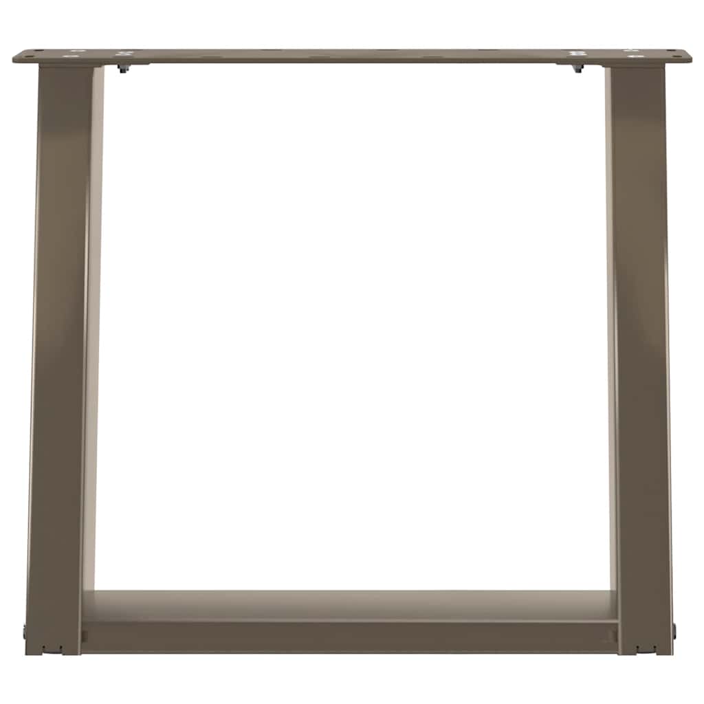 Noge za klub stolić U-oblik 2 kom Prirodni čelik 50 x (42-43) cm Čelik