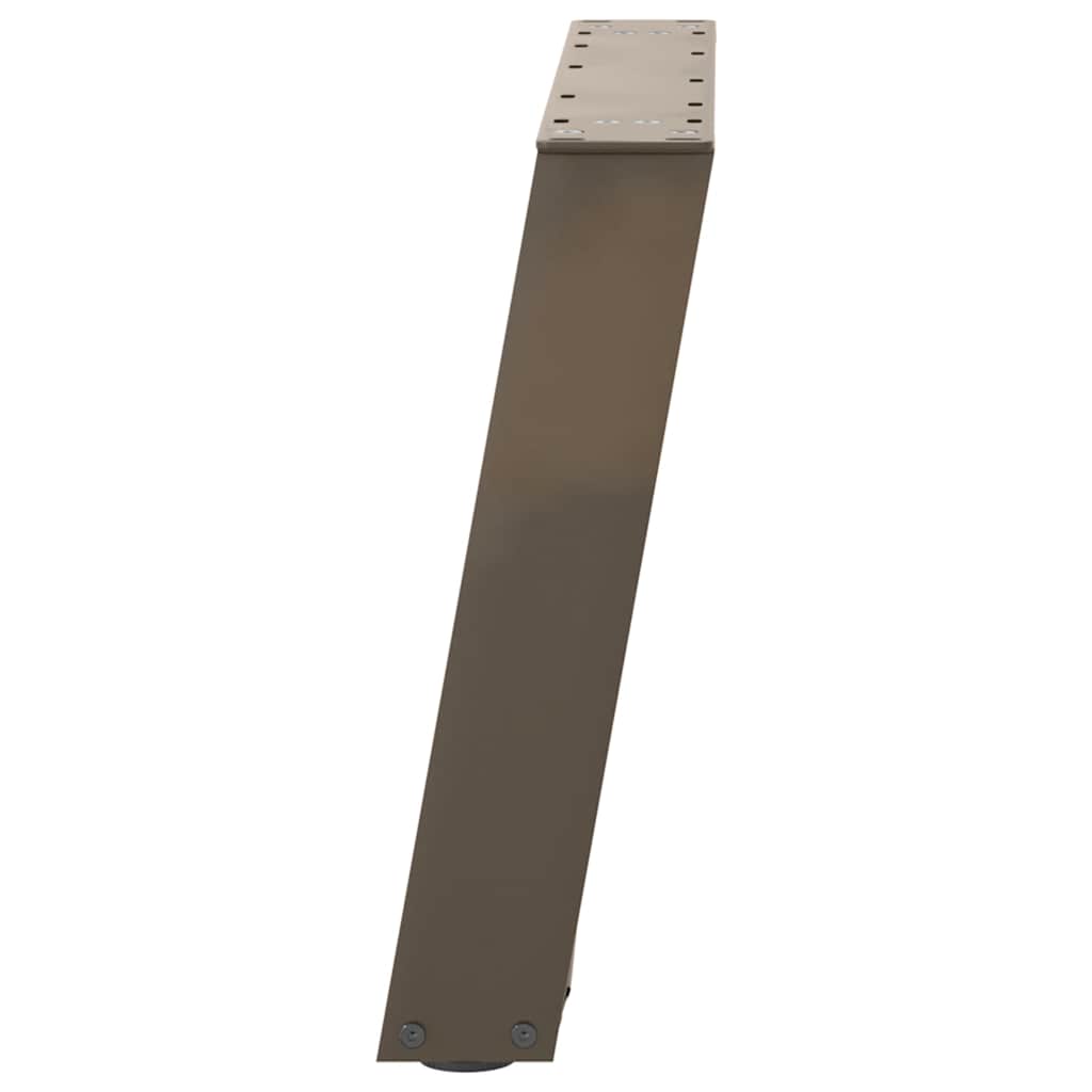 Noge za klub stolić U-oblik 2 kom Prirodni čelik 50 x (42-43) cm Čelik