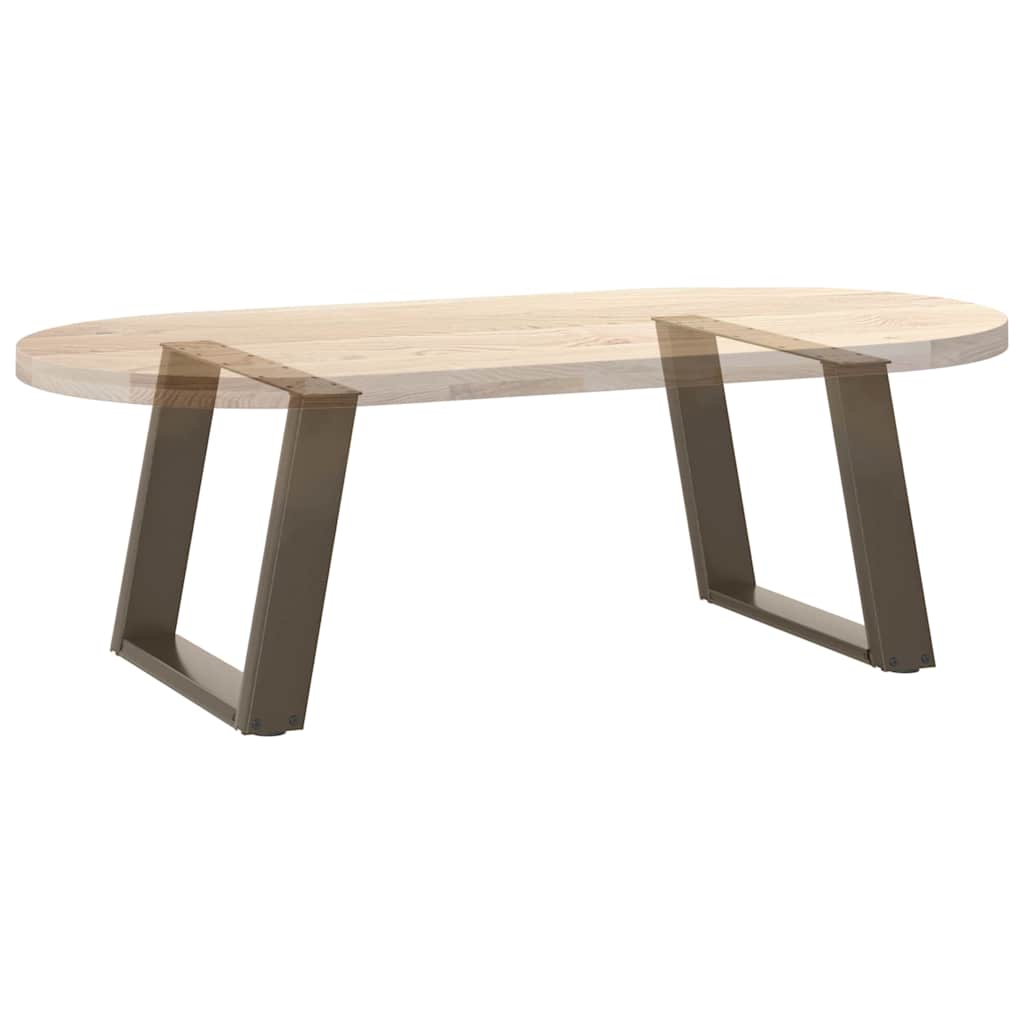 Noge za klub stolić U-oblik 2 kom Prirodni čelik 50 x (42-43) cm Čelik