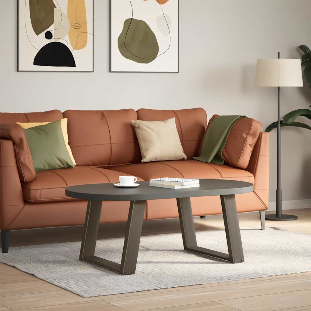 Noge za klub stolić U-oblik 2 kom Prirodni čelik 70 x (42-43) cm Čelik