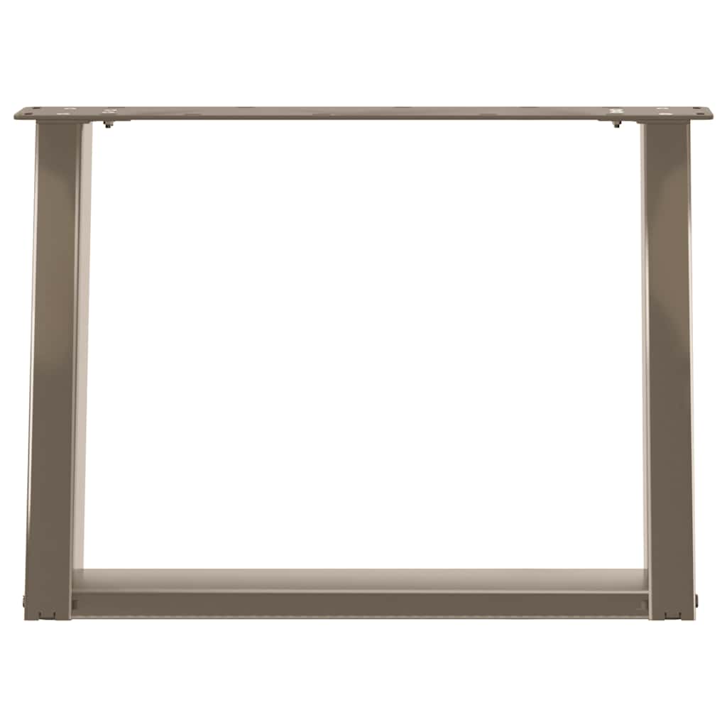 Noge za klub stolić U-oblik 2 kom Prirodni čelik 70 x (42-43) cm Čelik