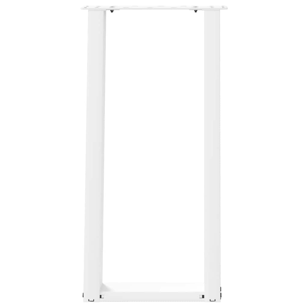 Noge za konzolni stol U-oblik 2 kom Bijele 38 x (72-73) cm Čelik
