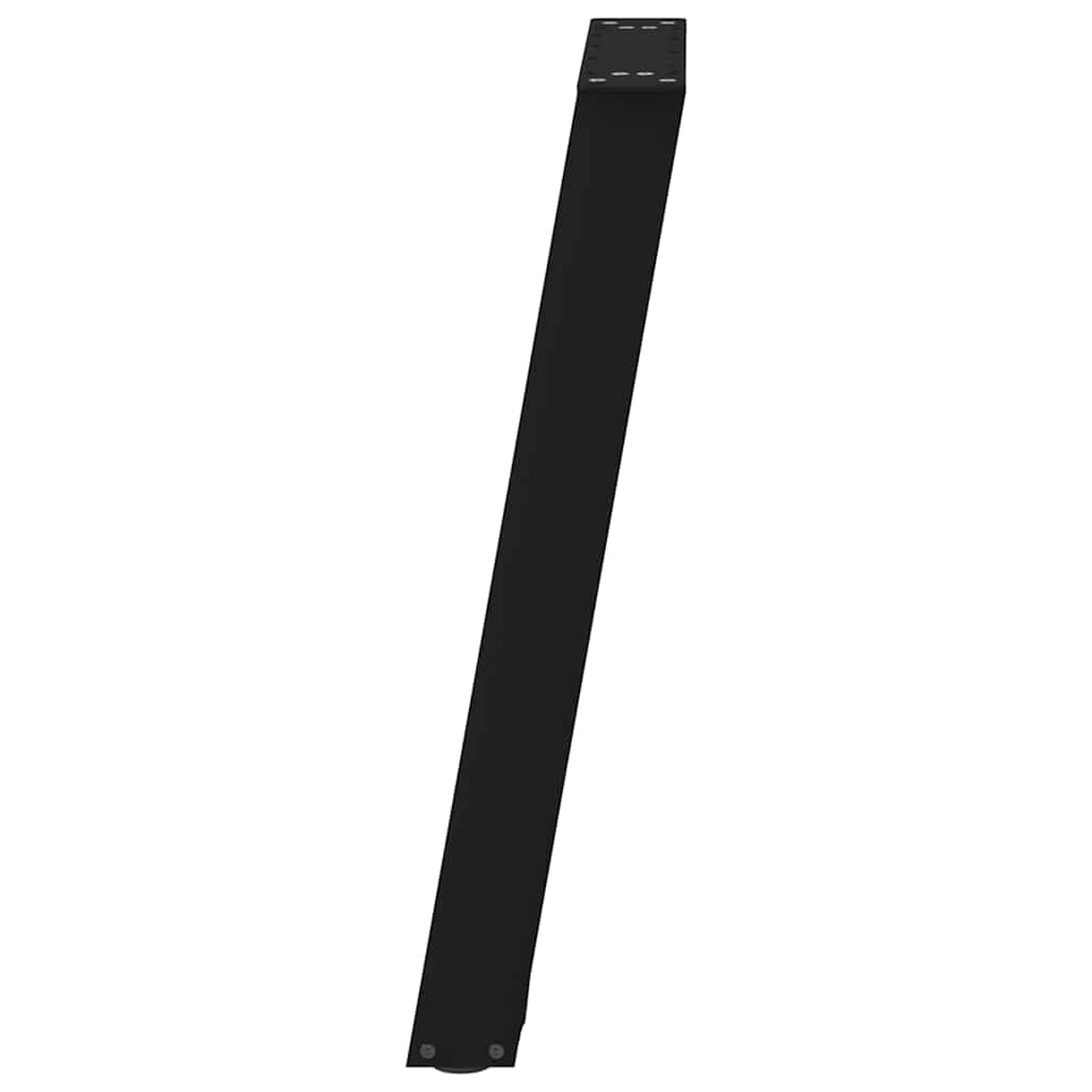 Noge za blagovaonski stol U-oblik 2 kom Crne 50 x (72-73) cm Čelik