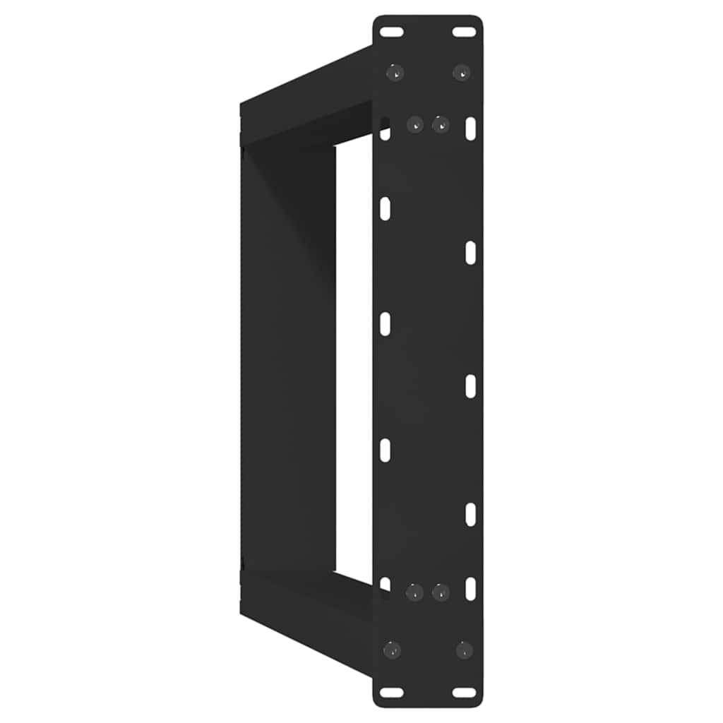 Noge za blagovaonski stol U-oblik 2 kom Crne 50 x (72-73) cm Čelik