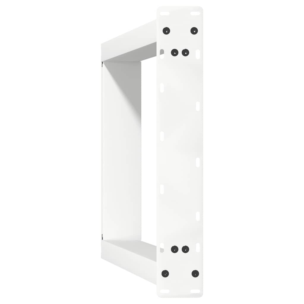 Noge za blagovaonski stol U-oblik 2 kom Bijele 50 x (72-73) cm Čelik