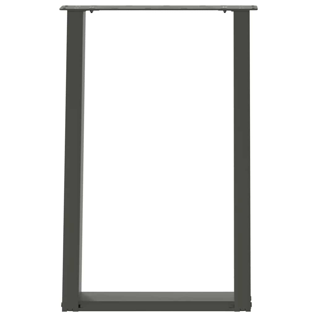 Noge za blagovaonski stol U-oblik 2 kom antracit 50 x (72-73) cm čelik