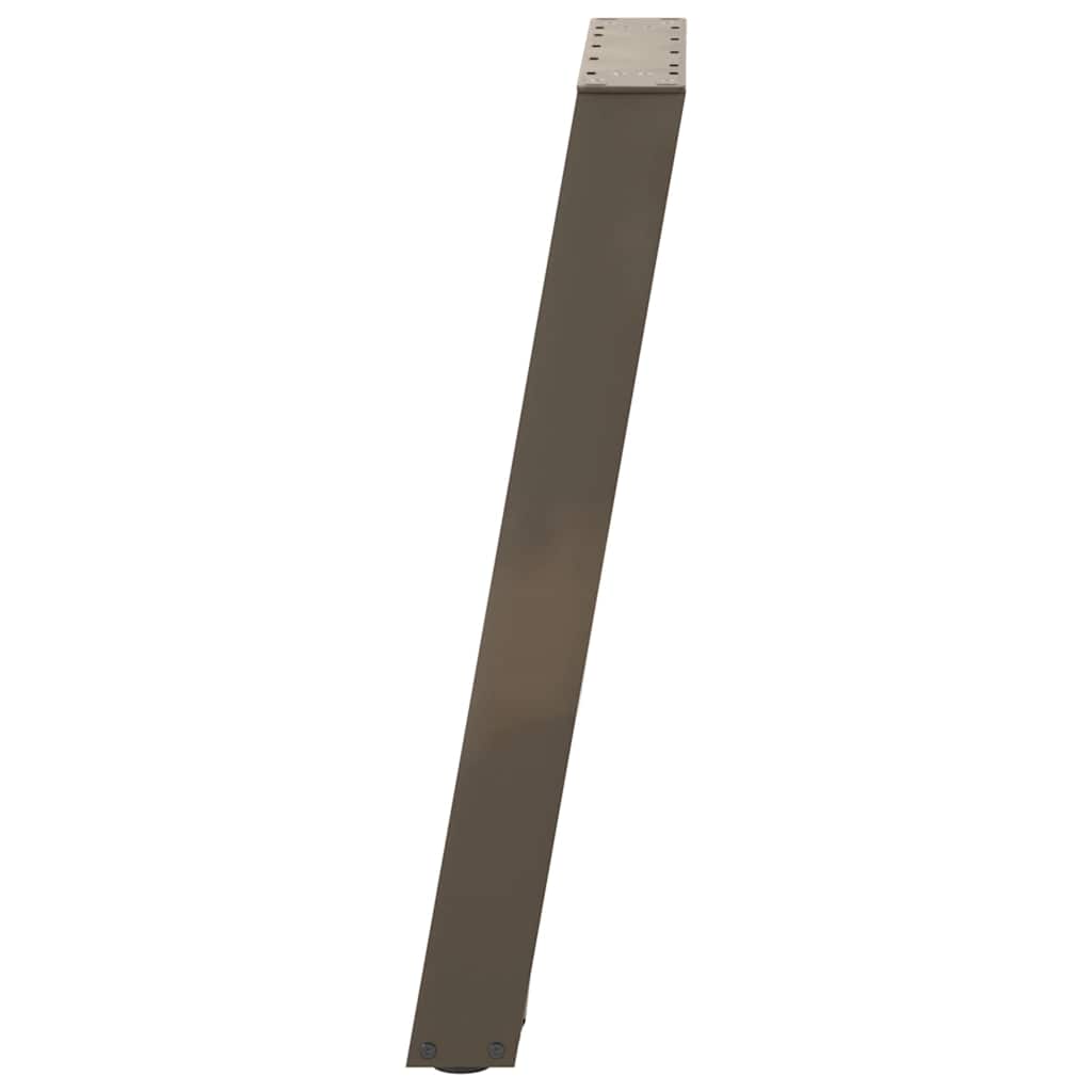 Noge za blagovaonski stol U-oblik 2 kom Prirodni čelik 50 x (72-73) cm Čelik