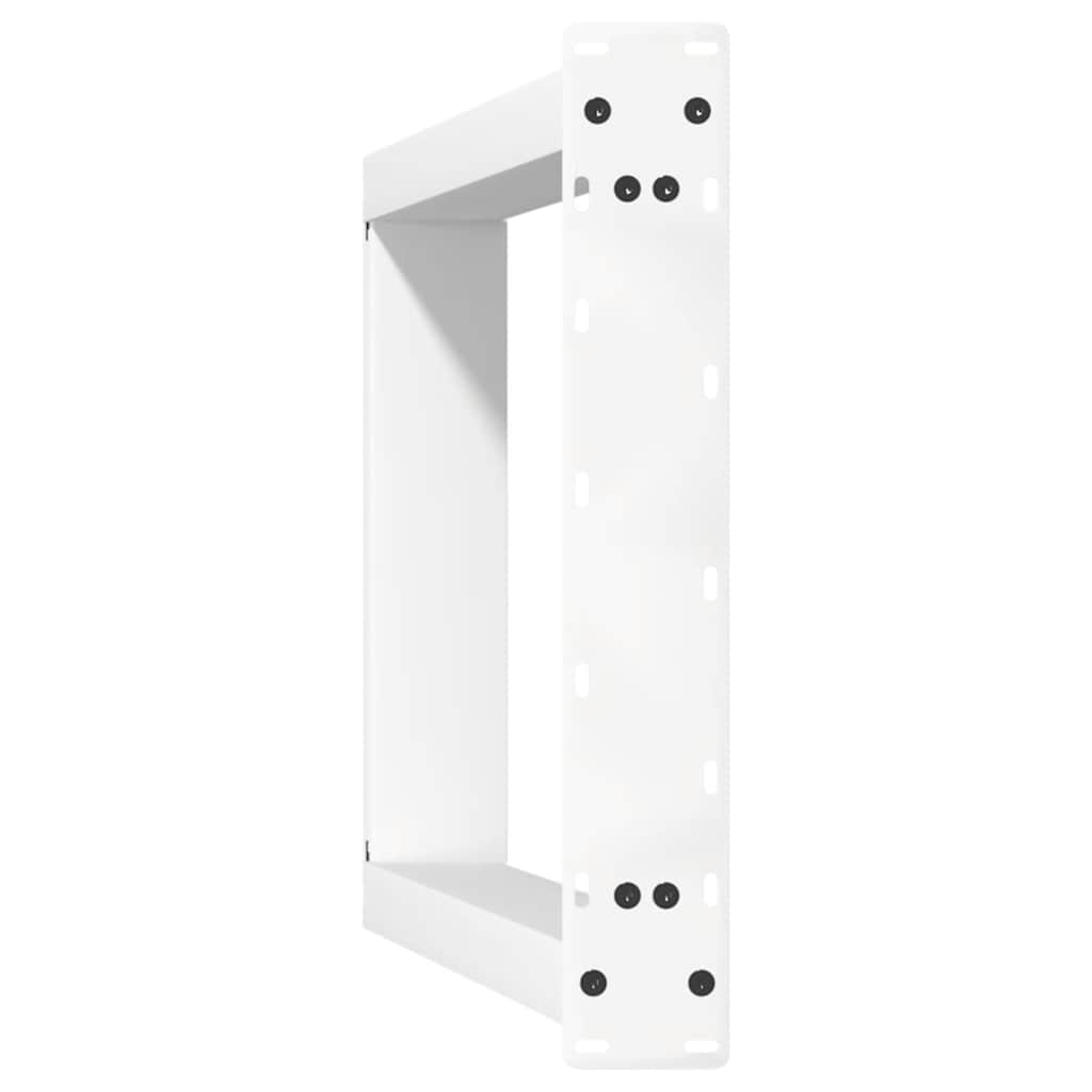 Noge za blagovaonski stol U-oblik 2 kom Bijele 60 x (72-73) cm Čelik