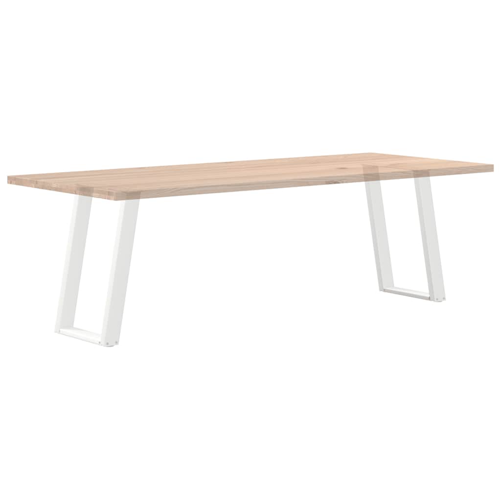 Noge za blagovaonski stol U-oblik 2 kom Bijele 60 x (72-73) cm Čelik
