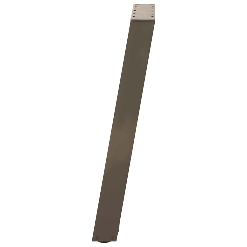 Noge za blagovaonski stol U-oblik 2 kom Prirodni čelik 60 x (72-73) cm Čelik