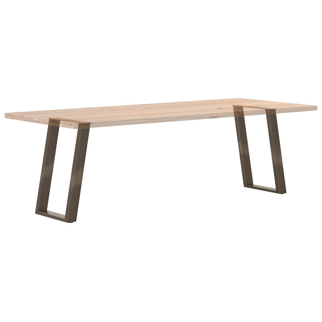 Noge za blagovaonski stol U-oblik 2 kom Prirodni čelik 60 x (72-73) cm Čelik