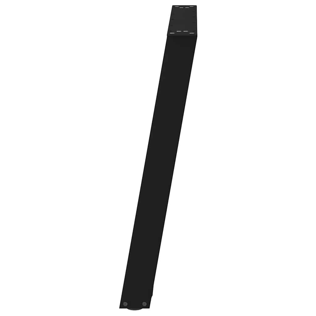 Noge za blagovaonski stol U-oblik 2 kom Crne 70 x (72-73) cm Čelik
