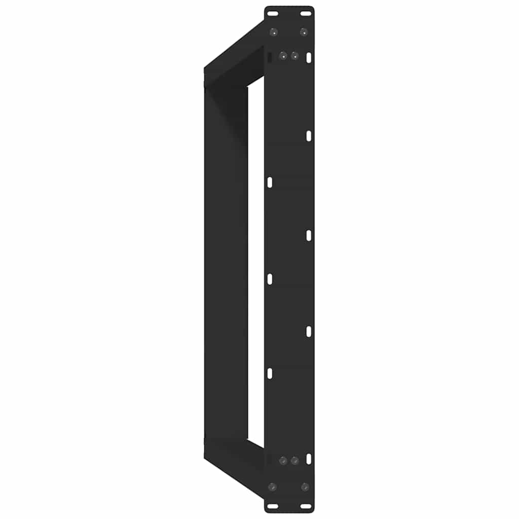 Noge za blagovaonski stol U-oblik 2 kom Crne 70 x (72-73) cm Čelik