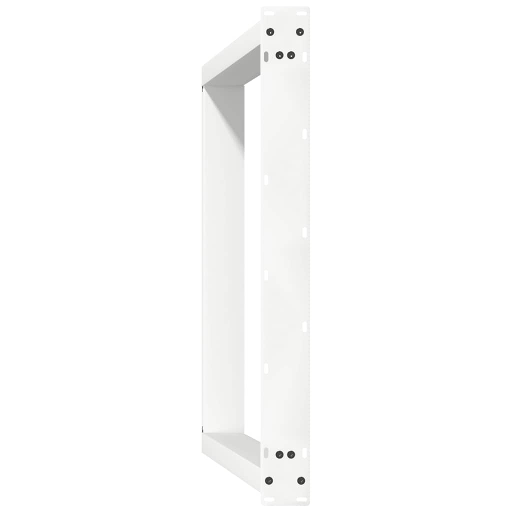 Noge za blagovaonski stol U-oblik 2 kom Bijele 70 x (72-73) cm Čelik