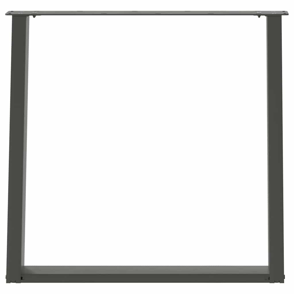 Noge za blagovaonski stol U-oblik 2 kom antracit 70 x (72-73) cm čelik