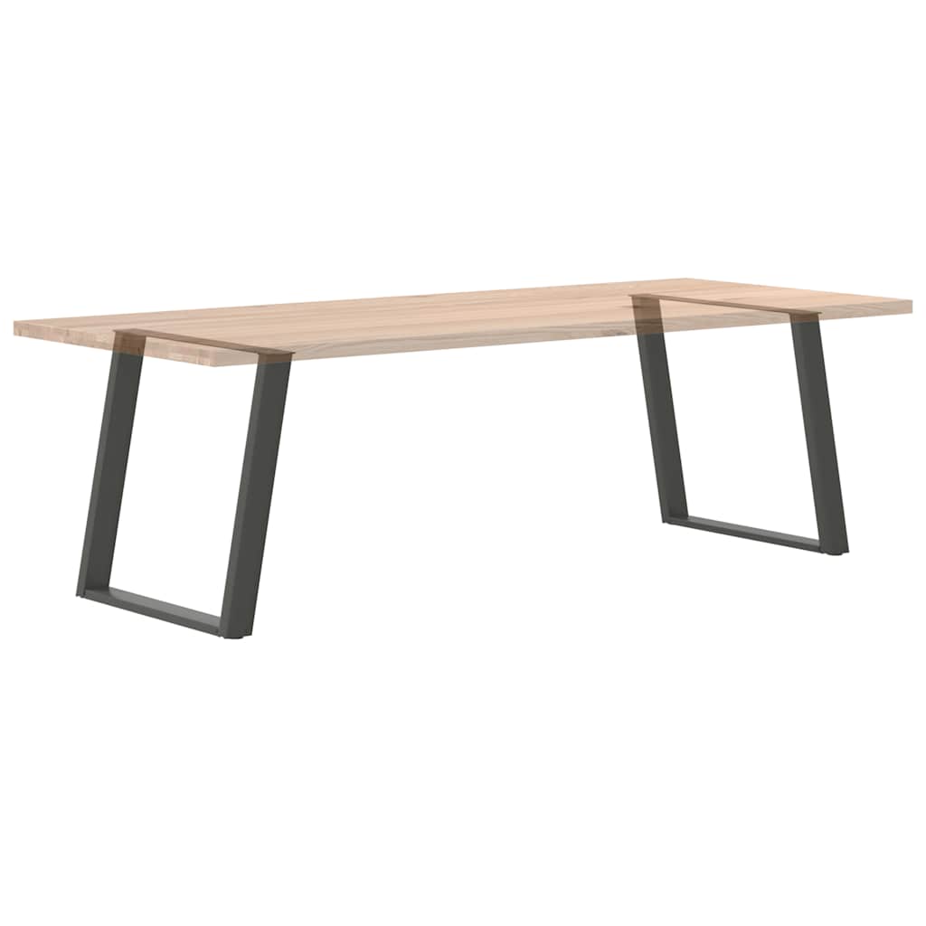 Noge za blagovaonski stol U-oblik 2 kom antracit 70 x (72-73) cm čelik