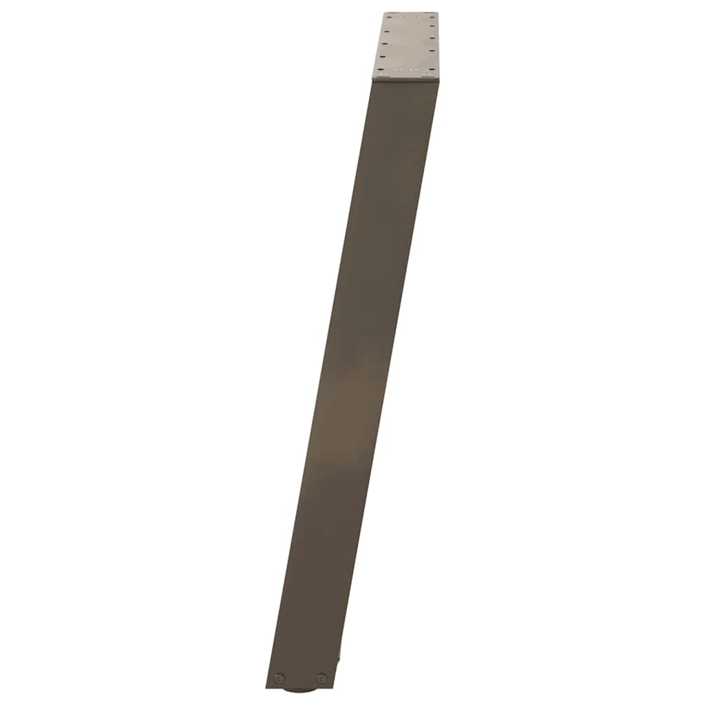 Noge za blagovaonski stol U-oblik 2 kom Prirodni čelik 70 x (72-73) cm Čelik