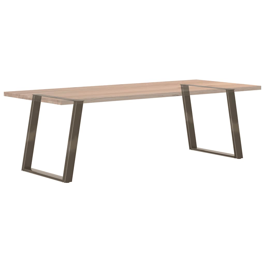 Noge za blagovaonski stol U-oblik 2 kom Prirodni čelik 70 x (72-73) cm Čelik
