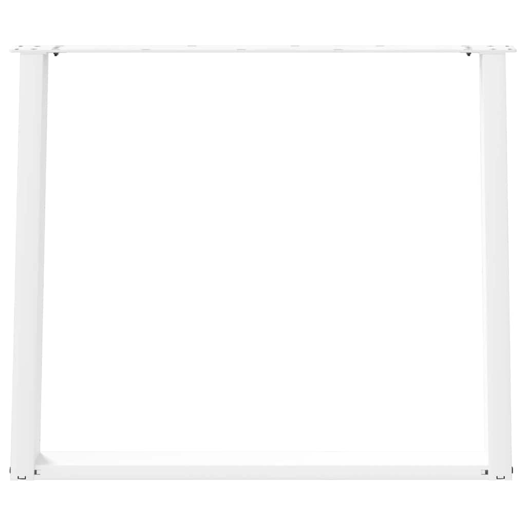 Noge za blagovaonski stol U-oblik 2 kom Bijele 90 x (72-73) cm Čelik