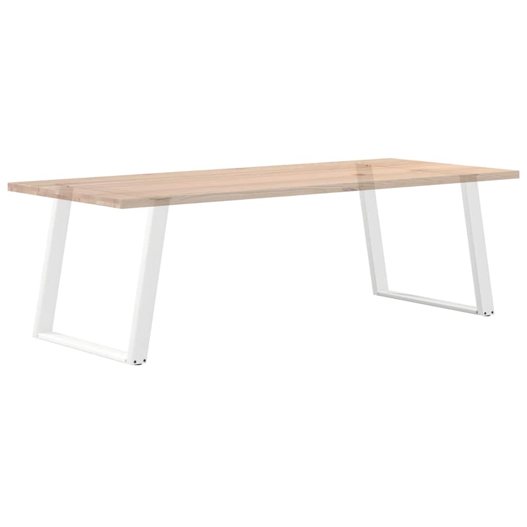 Noge za blagovaonski stol U-oblik 2 kom Bijele 90 x (72-73) cm Čelik