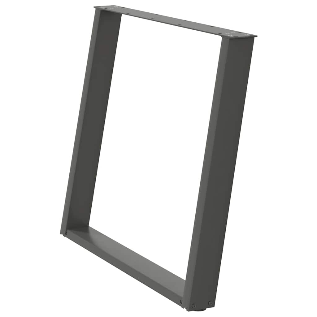 Noge za blagovaonski stol U-oblik 2 kom antracit 90 x (72-73) cm čelik