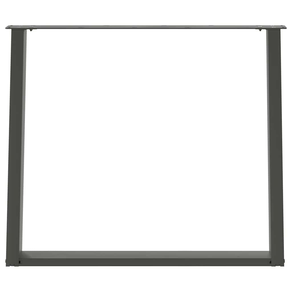 Noge za blagovaonski stol U-oblik 2 kom antracit 90 x (72-73) cm čelik