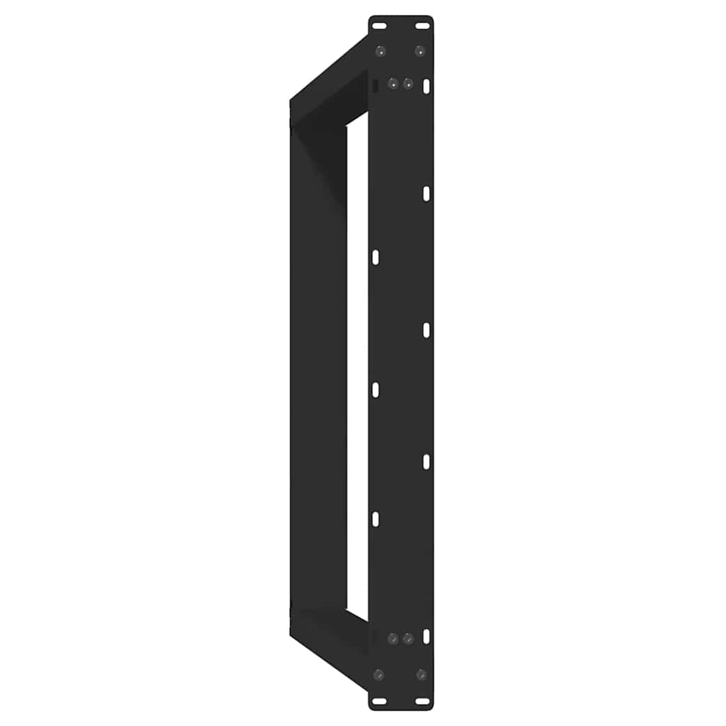 Noge za blagovaonski stol U-oblik 2 kom Crne 100 x (72-73) cm Čelik
