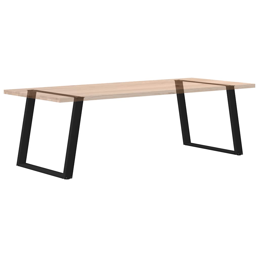 Noge za blagovaonski stol U-oblik 2 kom Crne 100 x (72-73) cm Čelik