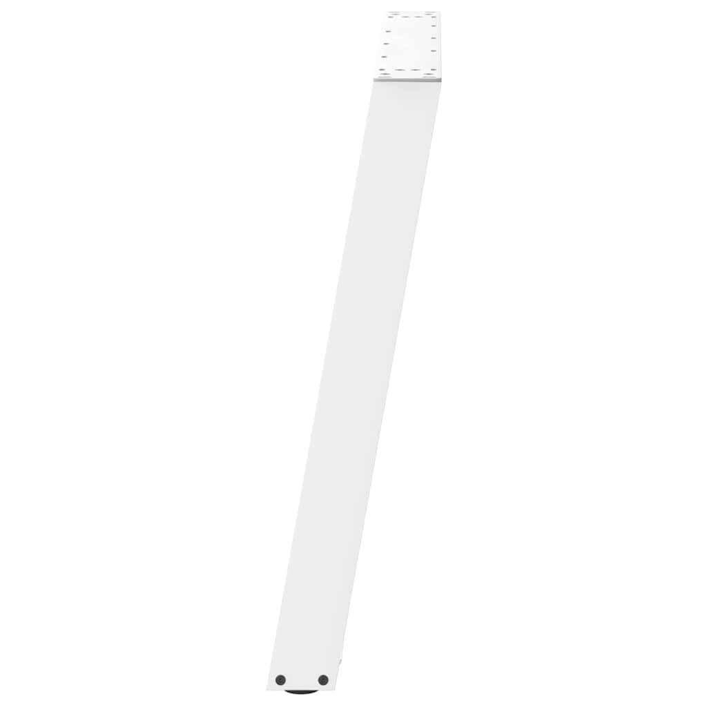 Noge za blagovaonski stol U-oblik 2 kom Bijele 100 x (72-73) cm Čelik