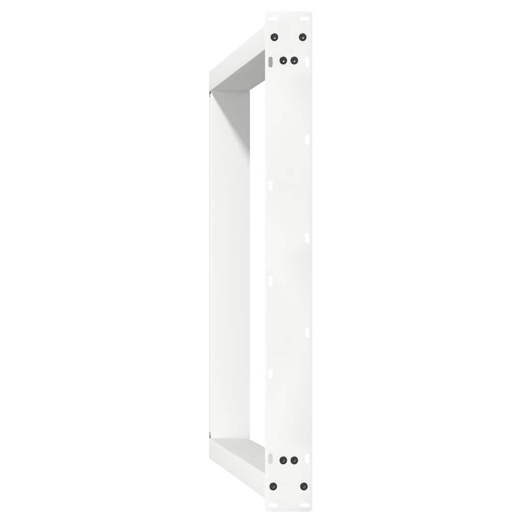Noge za blagovaonski stol U-oblik 2 kom Bijele 100 x (72-73) cm Čelik