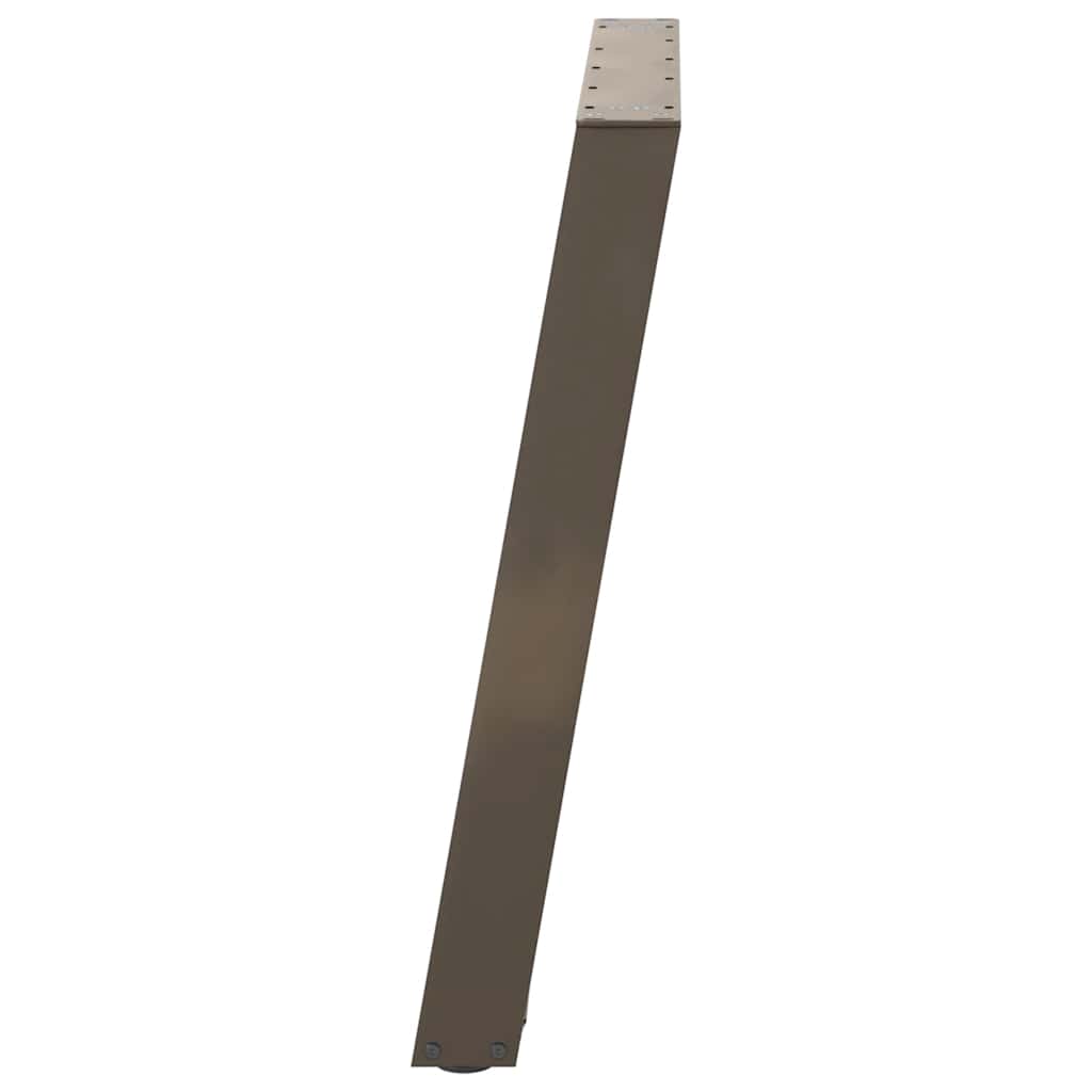 Noge za blagovaonski stol U-oblik 2 kom Prirodni čelik 100 x (72-73) cm Čelik