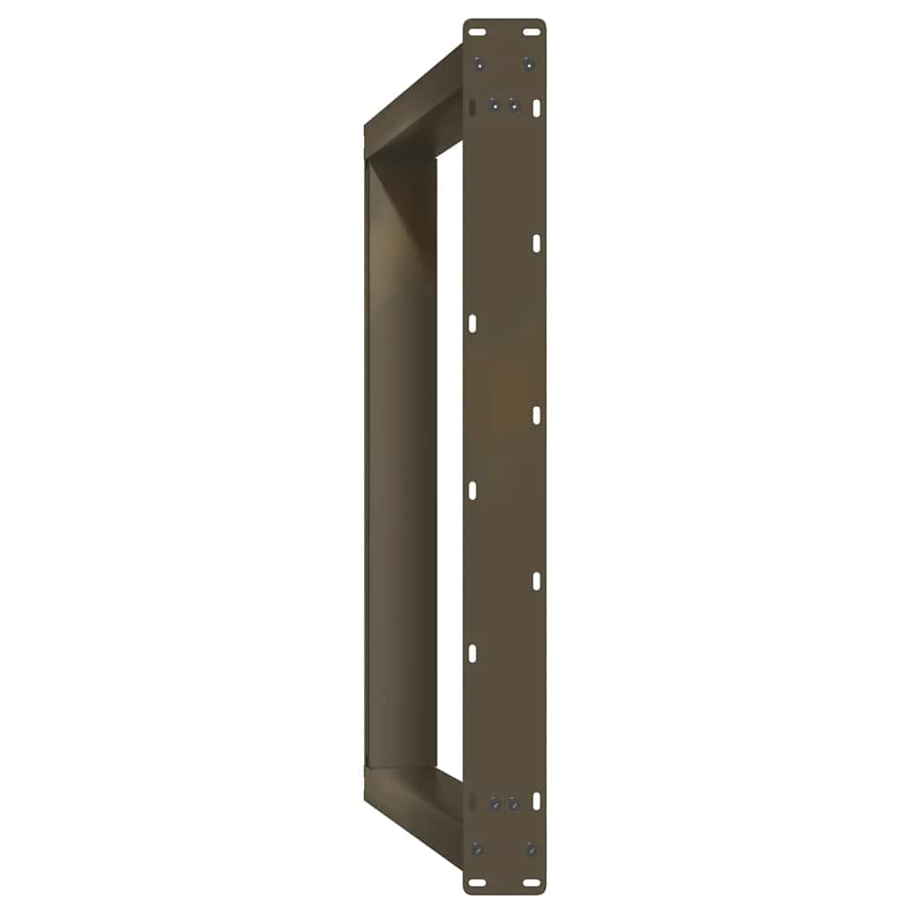 Noge za blagovaonski stol U-oblik 2 kom Prirodni čelik 100 x (72-73) cm Čelik