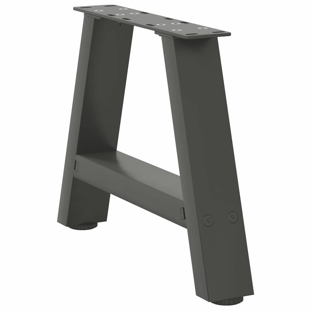 Noge za klub stolić A-oblika 2 kom antracit 40 x (30-31) cm čelik
