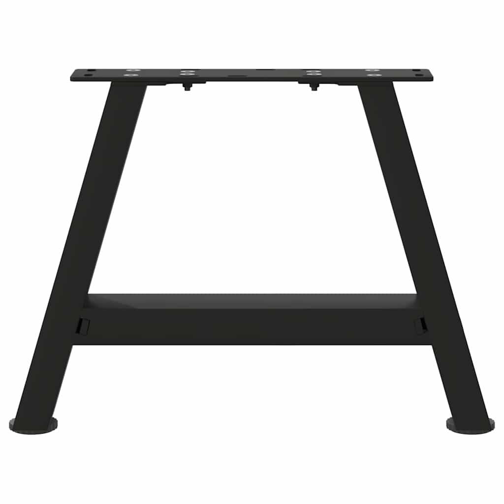 Noge za klub stolić A-oblika 2 kom Crne 50 x (30-31) cm Čelik
