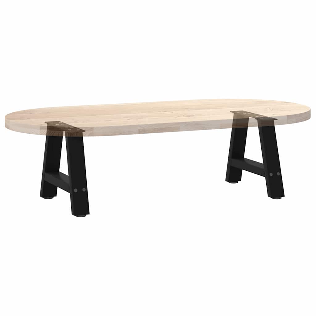 Noge za klub stolić A-oblika 2 kom Crne 50 x (30-31) cm Čelik