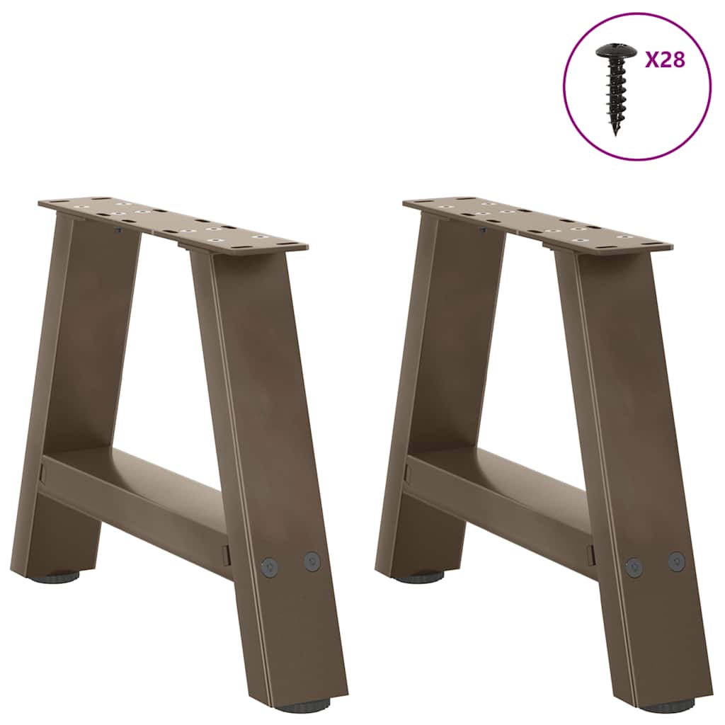 Noge za klub stolić A-oblika 2 kom 50 x (30-31) cm čelik