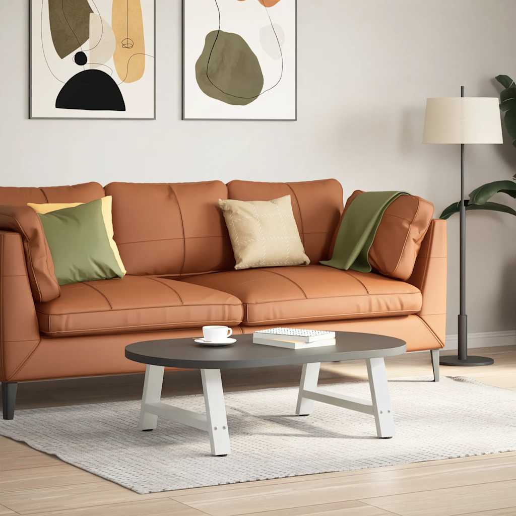 Noge za klub stolić A-oblika 2 kom Bijele 60 x (30-31) cm Čelik