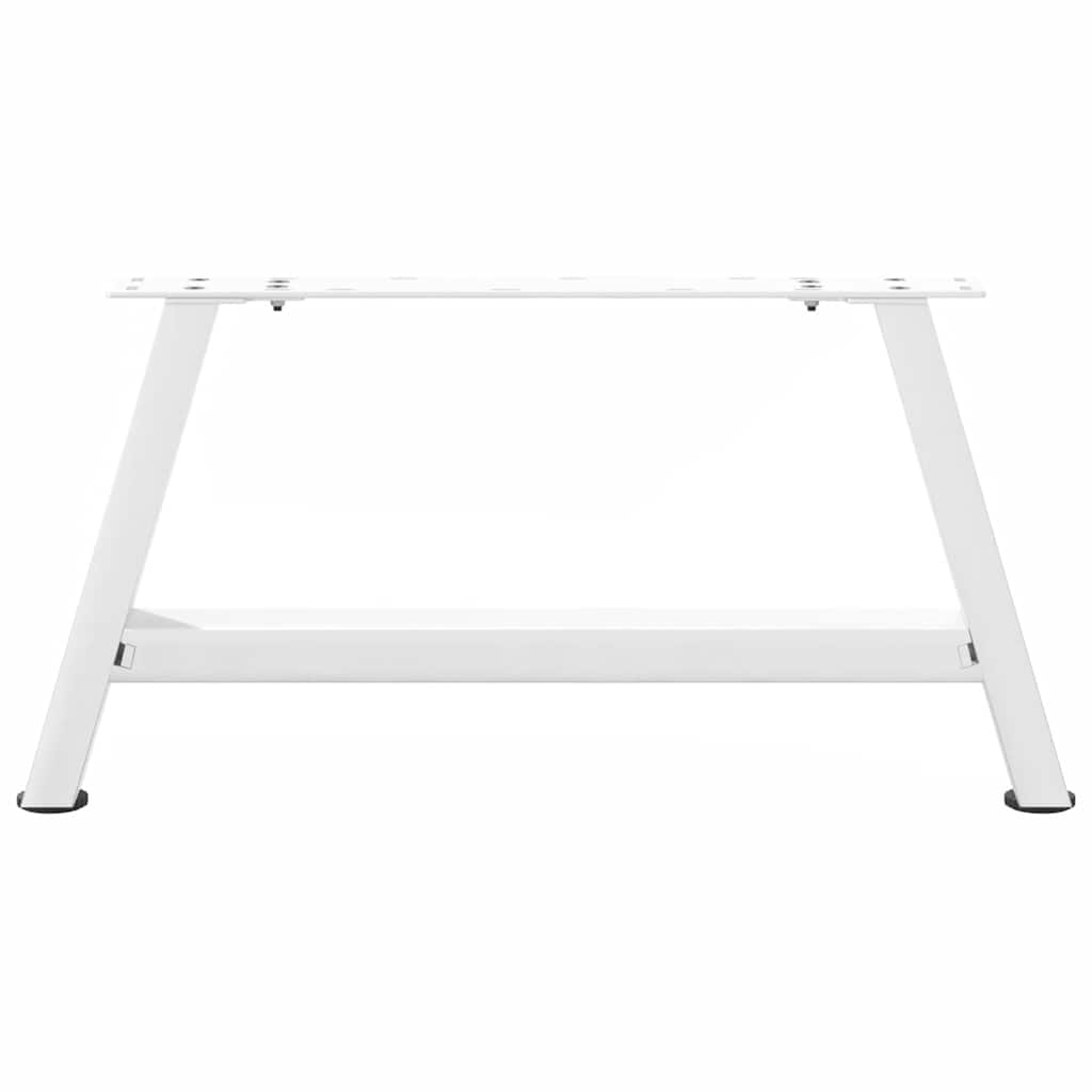 Noge za klub stolić A-oblika 2 kom Bijele 60 x (30-31) cm Čelik