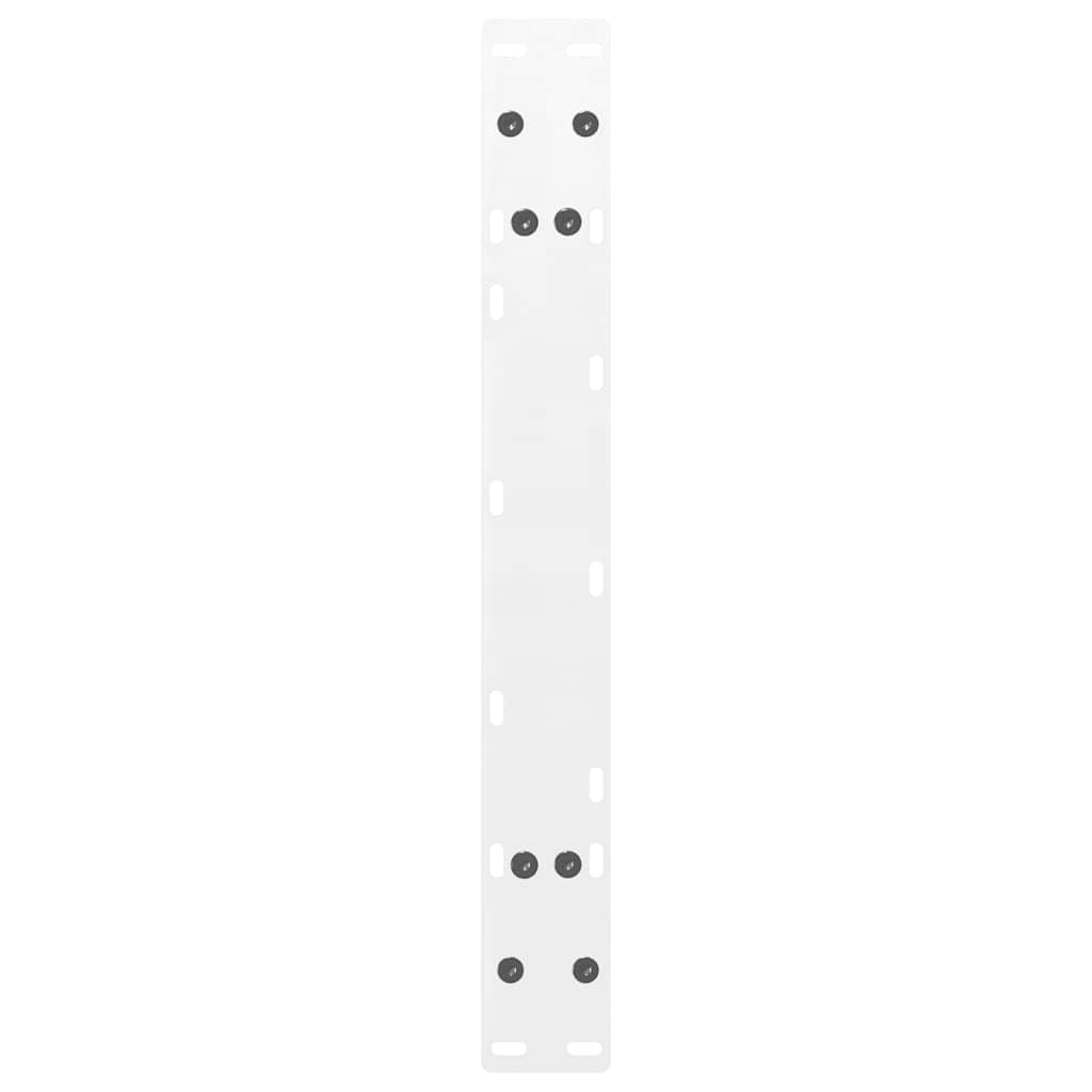 Noge za klub stolić A-oblika 2 kom Bijele 60 x (30-31) cm Čelik