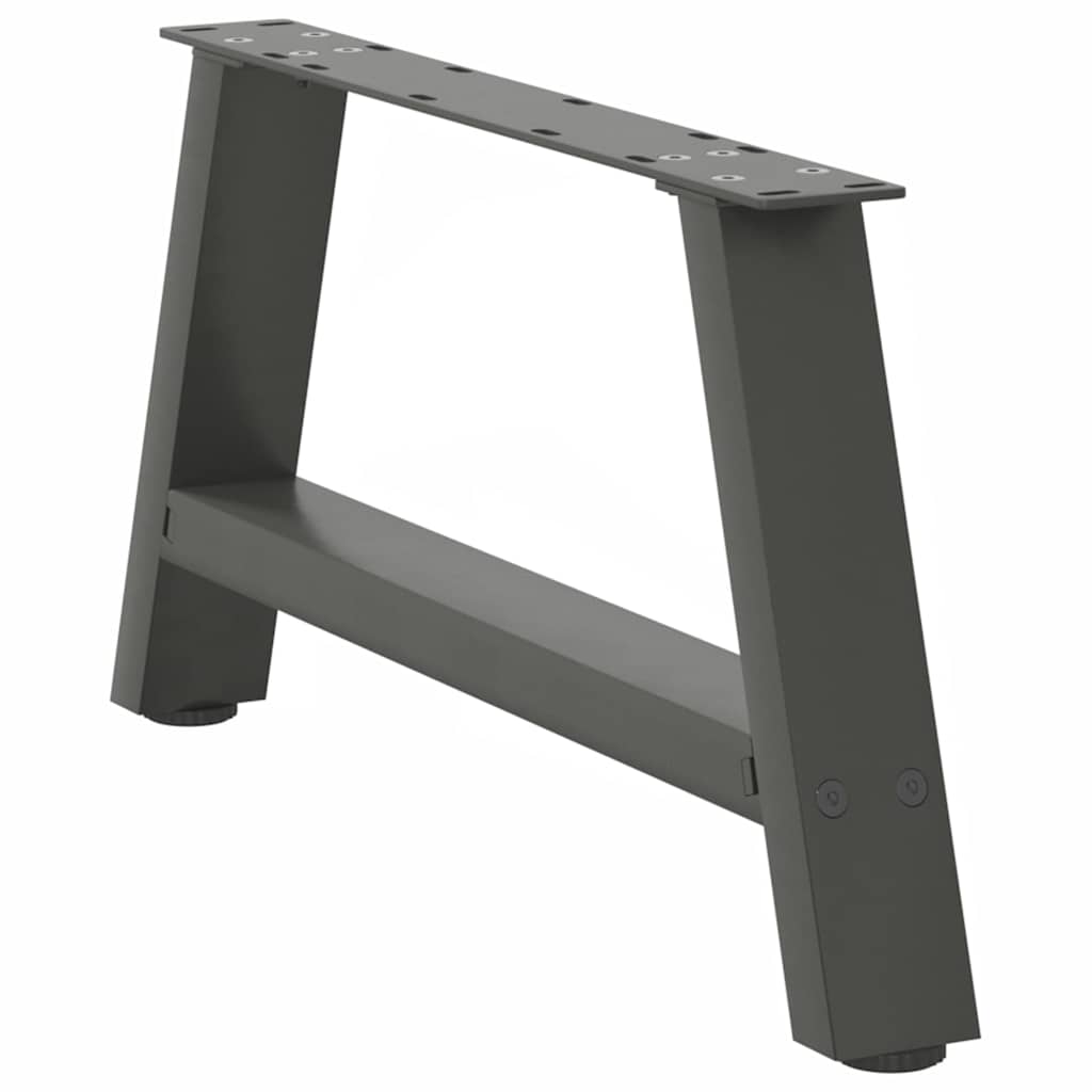Noge za klub stolić A-oblika 2 kom antracit 60 x (30-31) cm čelik