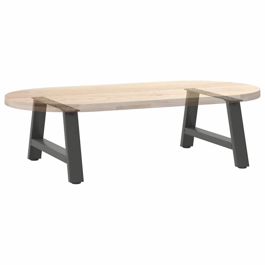 Noge za klub stolić A-oblika 2 kom antracit 60 x (30-31) cm čelik