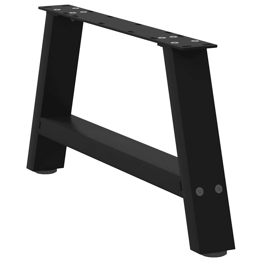Noge za klub stolić A-oblika 2 kom Crne 70 x (30-31) cm Čelik
