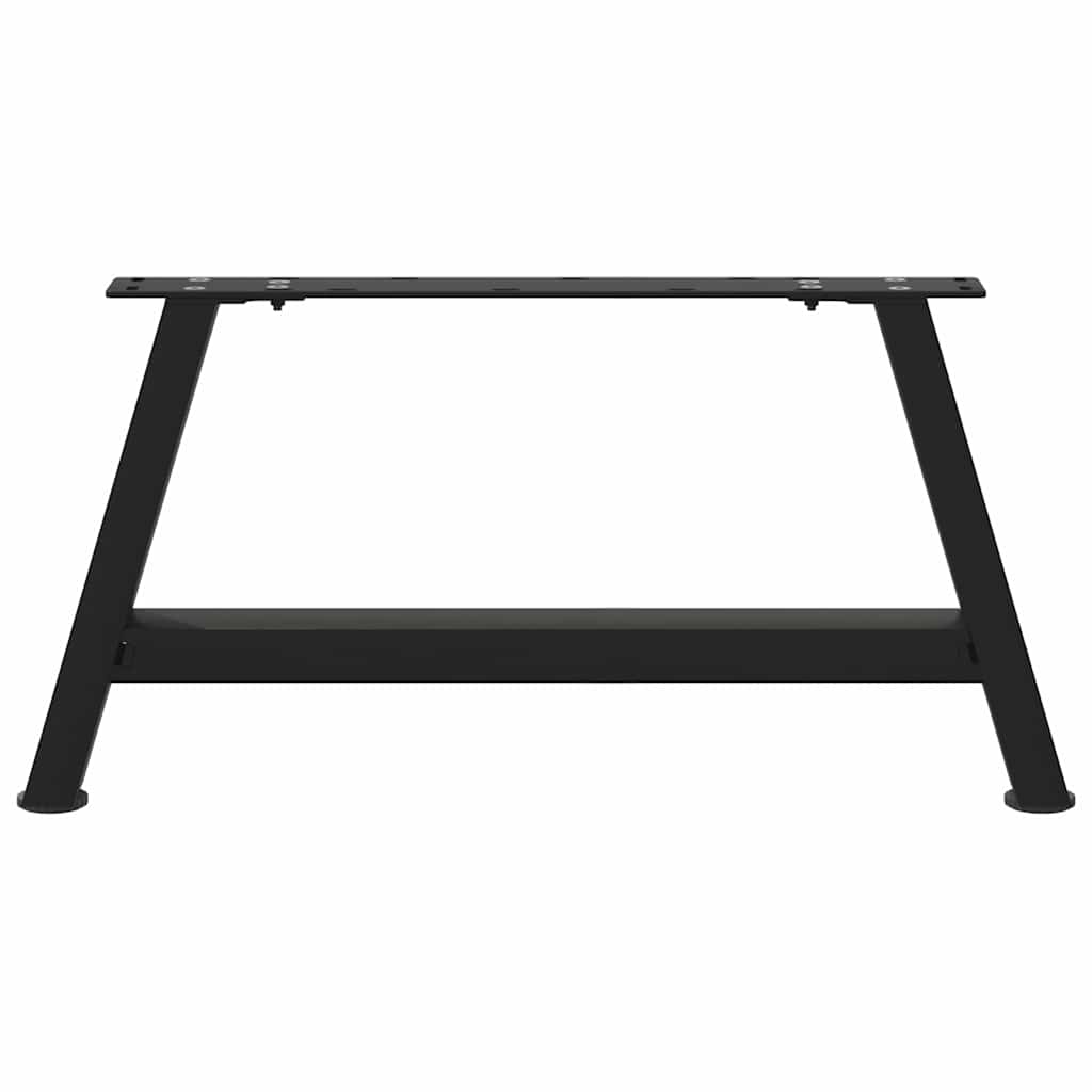 Noge za klub stolić A-oblika 2 kom Crne 70 x (30-31) cm Čelik