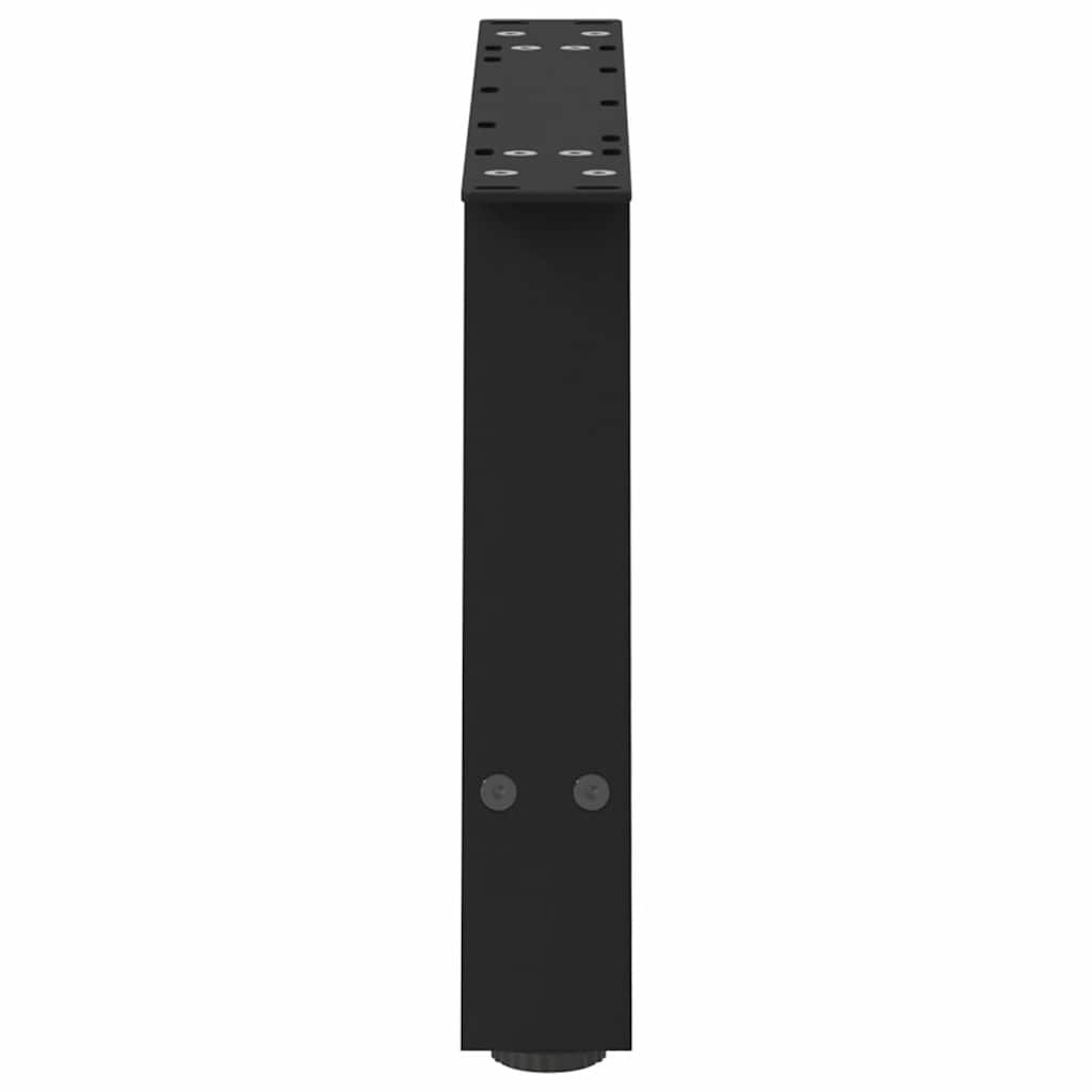 Noge za klub stolić A-oblika 2 kom Crne 70 x (30-31) cm Čelik