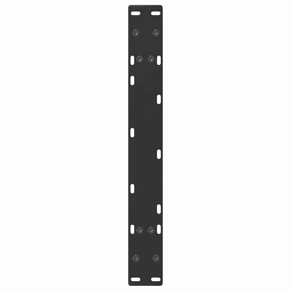 Noge za klub stolić A-oblika 2 kom Crne 70 x (30-31) cm Čelik