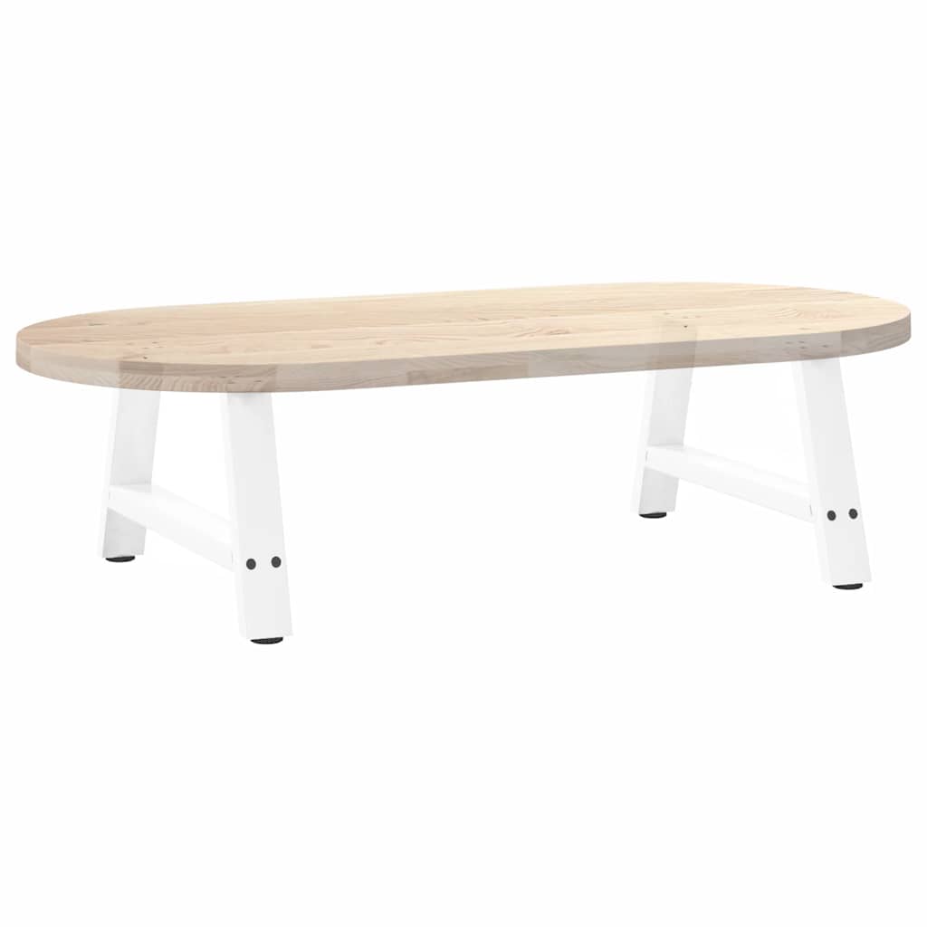 Noge za klub stolić A-oblika 2 kom Bijele 70 x (30-31) cm Čelik