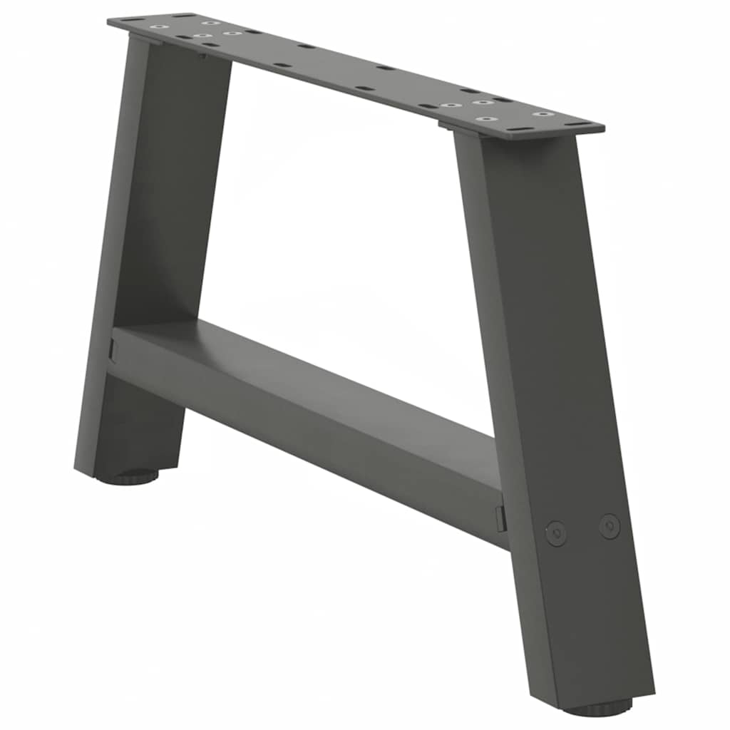 Noge za klub stolić A-oblika 2 kom antracit 70 x (30-31) cm čelik
