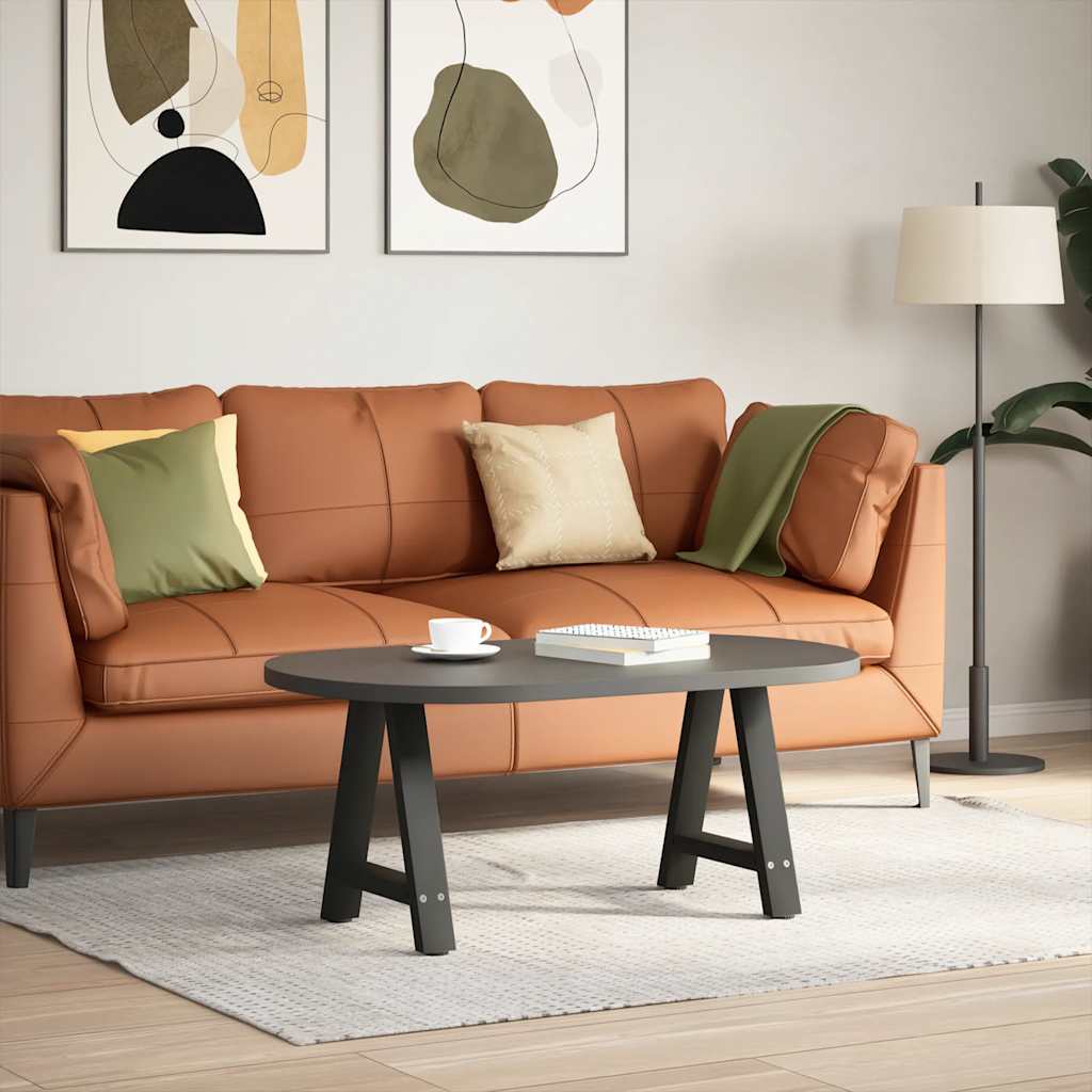 Noge za klub stolić A-oblika 2 kom Crne 38 x (42-43) cm Čelik