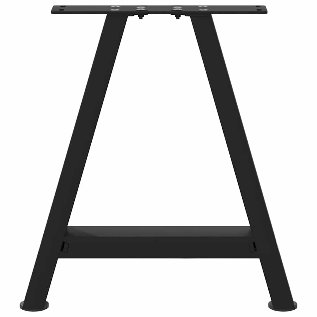 Noge za klub stolić A-oblika 2 kom Crne 38 x (42-43) cm Čelik
